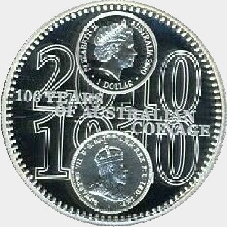 2010 Proof One Dollar obverse
