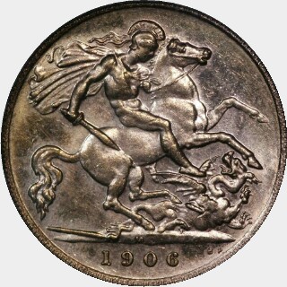 1906-M  Half Sovereign reverse