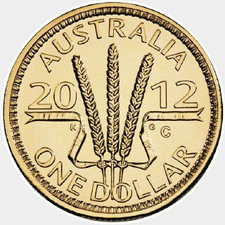 2012-S  One Dollar reverse