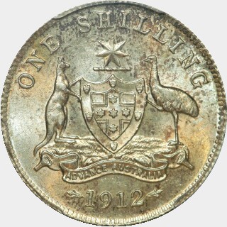 1912  One Shilling reverse