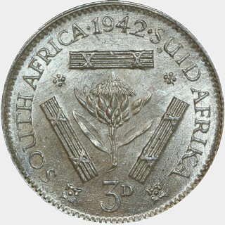 1942  Threepence reverse