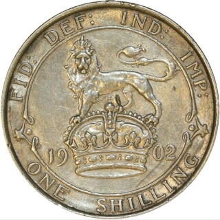 1902  One Shilling reverse