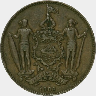 1886-H  One Cent obverse
