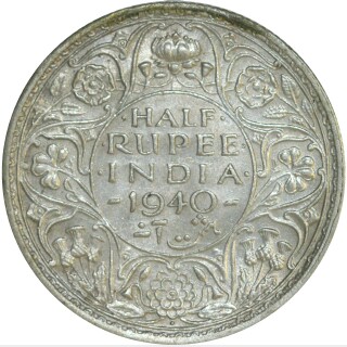 1940(b) With Dot Half Rupee reverse