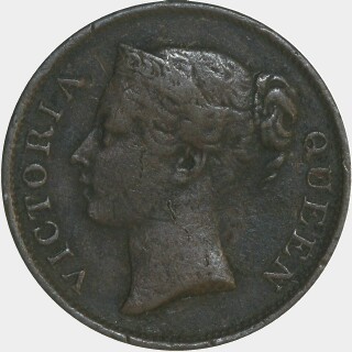 1845 Sans WW Half Cent obverse