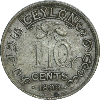 1899  Ten Cent reverse