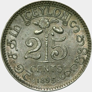 1895  Twenty Five Cent reverse