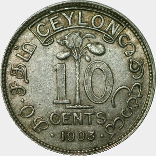 1903  Ten Cent reverse