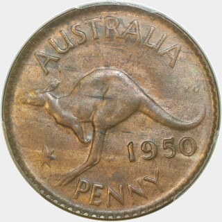 1950-Y  One Penny reverse