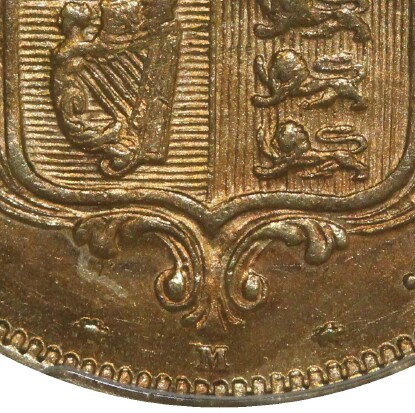 M mintmark indicates the coin was struck in Melbourne (this coin)
