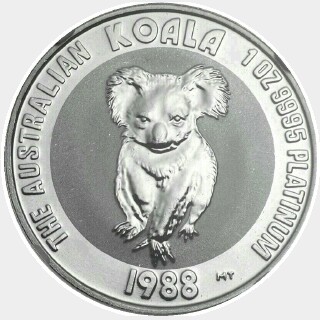 1988-P Platinum One Hundred Dollar reverse