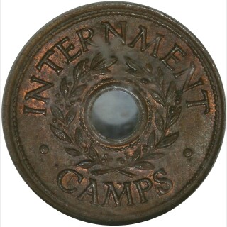1943 CAMPS over CAMP Threepence obverse