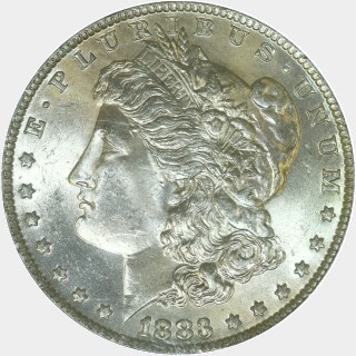 1883-O  One Dollar obverse