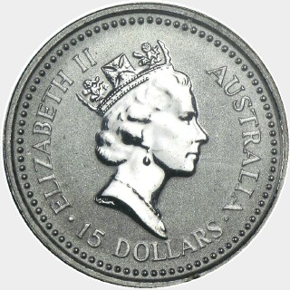1988-P Platinum Fifteen Dollar obverse