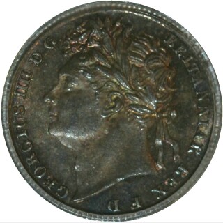 1824 Prooflike One Penny obverse
