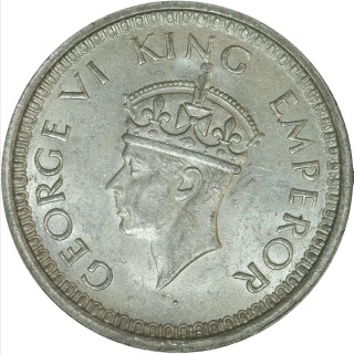 1944(b) With Dot One Rupee obverse