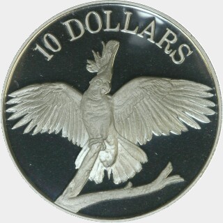 1990 Proof Ten Dollar reverse