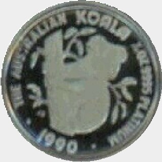 1990-P Proof Platinum Fifteen Dollar reverse