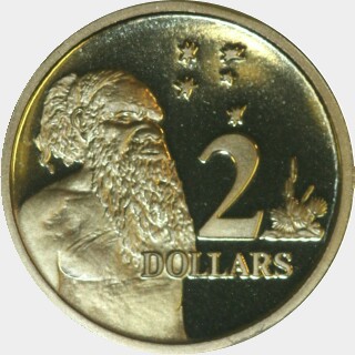 1990 Proof Two Dollar reverse