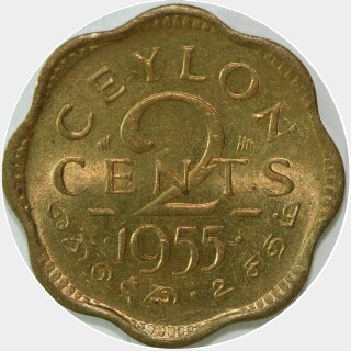 1955  Two Cent reverse