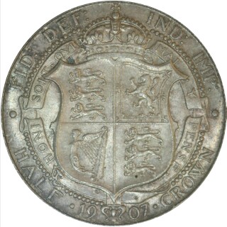 1907  Half Crown reverse
