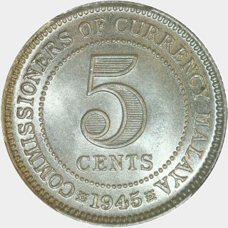 1945  Five Cent reverse