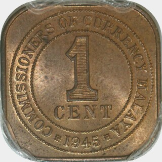 1945  One Cent reverse