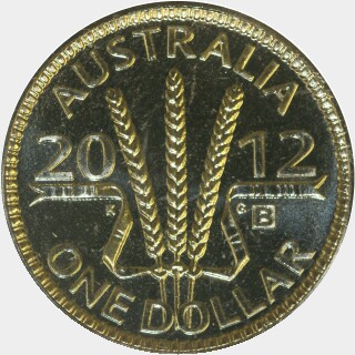 2012-B  One Dollar reverse