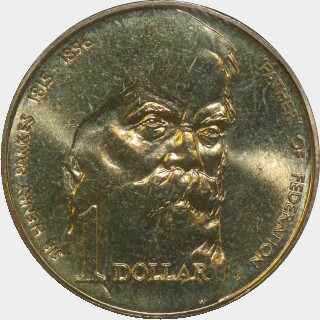 1996-S  One Dollar reverse