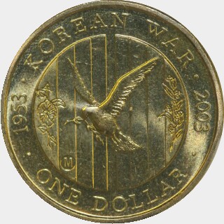 2003-M  One Dollar reverse