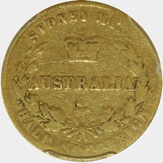 1859  Half Sovereign reverse