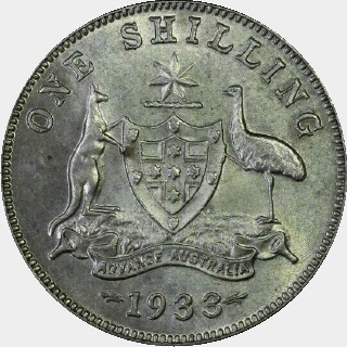 1933  One Shilling reverse
