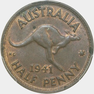 1941  Half Penny reverse