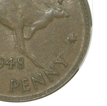 No dot after Y indicates a Melbourne mint issue (this coin)