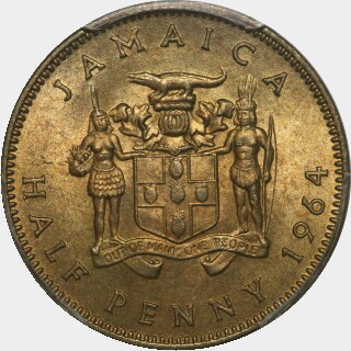 1964  Half Penny reverse