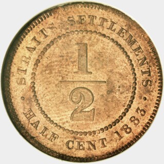 1883  Half Cent reverse