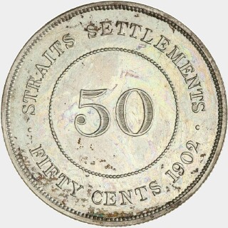 1902 Proof Fifty Cent reverse