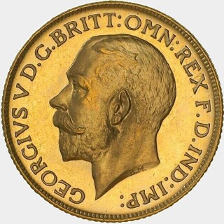 1911-M Proof Full Sovereign obverse