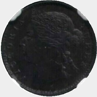1872-H Copper Ten Cent obverse