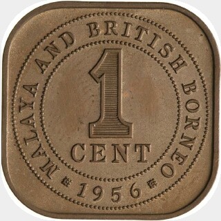 1956 Proof One Cent reverse