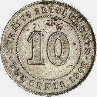 1902 Proof Ten Cent reverse