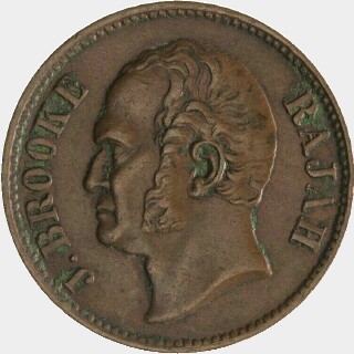 1863 Bronzed Proof Half Cent obverse