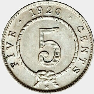 1920-H Proof Five Cent reverse