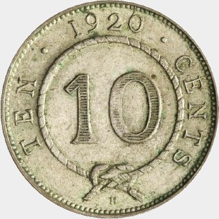 1920-H Proof Ten Cent reverse