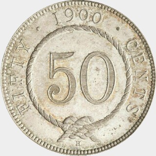 1900-H Proof Fifty Cent reverse