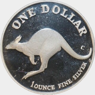 1998 Proof One Dollar reverse
