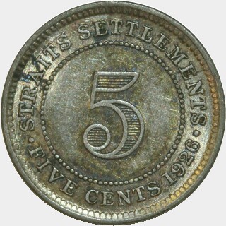 1926  Five Cent reverse