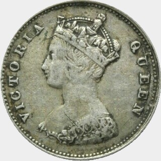 1866 11 Pearls Ten Cent obverse