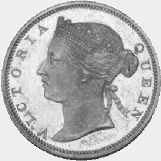 1872/68-H  Twenty Cent obverse