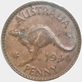 1944  One Penny reverse